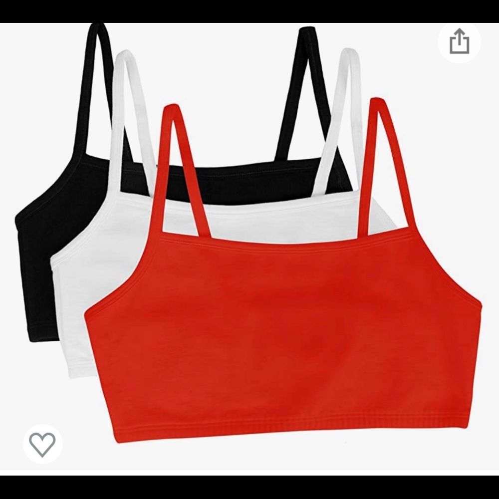 Fruit of the Loom Spaghetti Strap Sports Bra